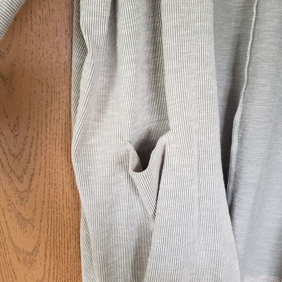 DONNI Beige One Size Cardigan Ribbed Coat Top EUC Hippie Chic Kimono - Picture 4 of 9